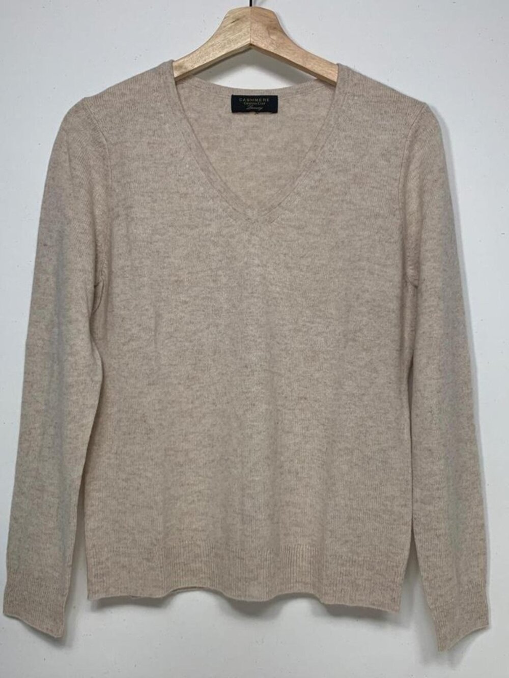 Charter Club Women's Cream and Tan Jumper